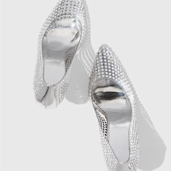 Billini Diamanté Clear Pumps - Picture 4 of 9